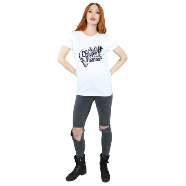 Marvel Womens/Ladies Avengers Infinity War Children Of Thanos Cotton Boyfriend T-Shirt