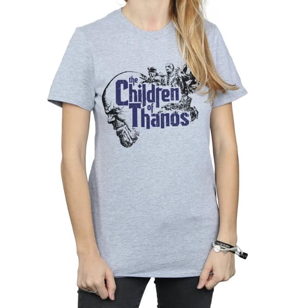 Marvel Womens/Ladies Avengers Infinity War Children Of Thanos Cotton Boyfriend T-Shirt