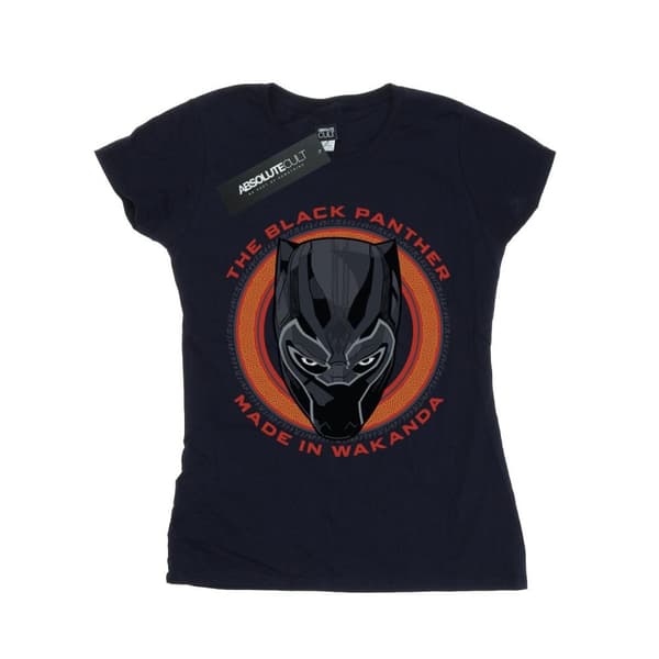 Marvel Dam/Tjej - Black Panther - Made in Wakanda - Röd bomulls-T-shirt Navy Blue XXL