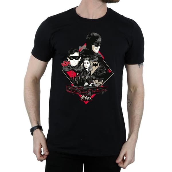 DC Comics Batman TV-seriens karaktär Skyline T-shirt för herrar