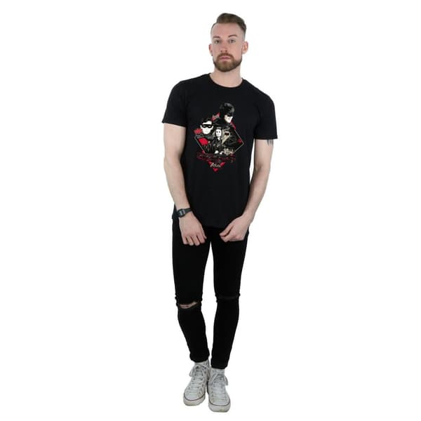 DC Comics Batman TV-seriens karaktär Skyline T-shirt för herrar