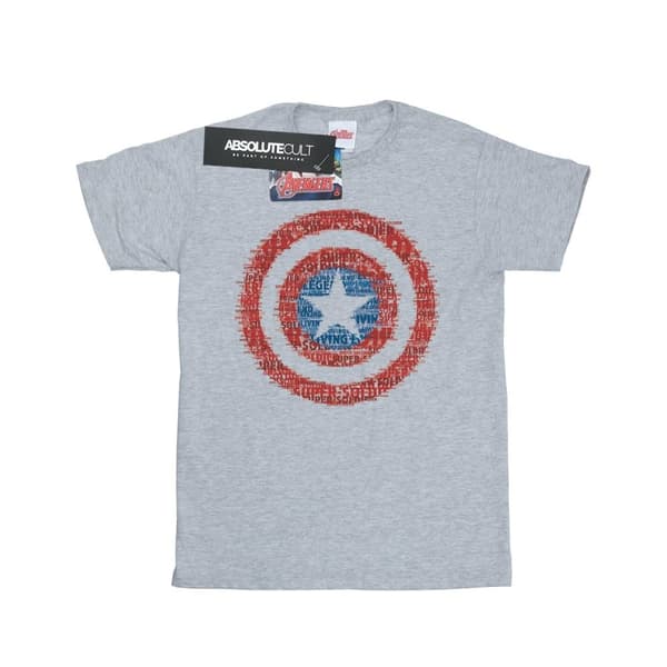 Marvel Girls Avengers Captain America 75th Super Soldier T-shirt i bomull
