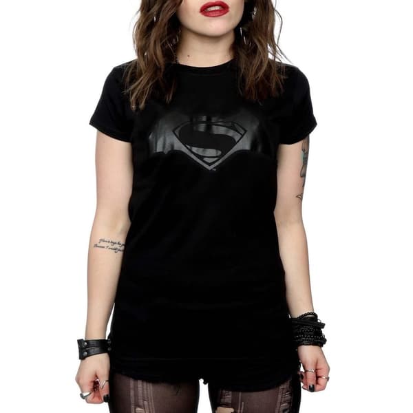 DC Comics Womens/Ladies Batman v Superman Logo Print Cotton T-Shirt