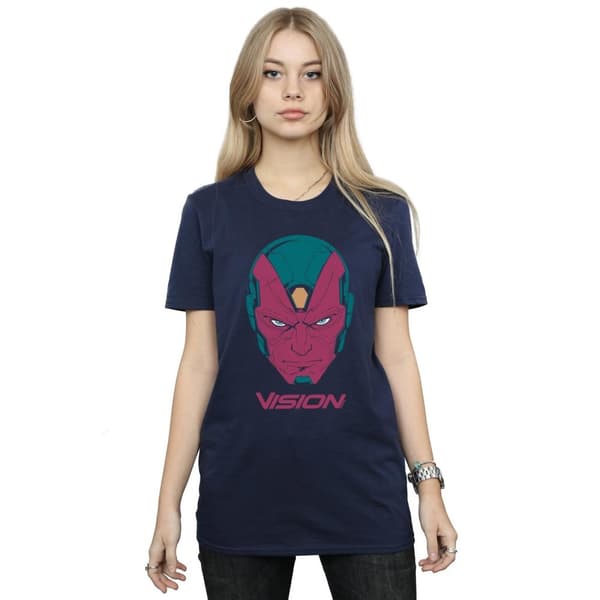 Marvel Dam/Lady Avengers Vision Head Boyfriend T-shirt i bomull
