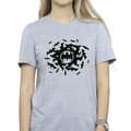 Miniatyrbild 3 av 4: DC Comics Dam/kvinnor Batman Bat Swirl Boyfriend T-shirt i bomull