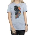 Miniatyrbillede 3 af 5: Marvel Womens/Ladies Black Panther Profile Cotton Boyfriend T-Shirt