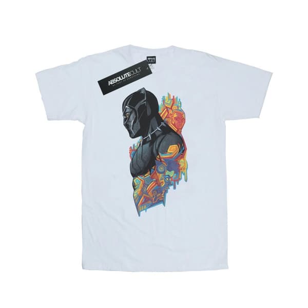 Marvel Womens/Ladies Black Panther Profile Cotton Boyfriend T-Shirt