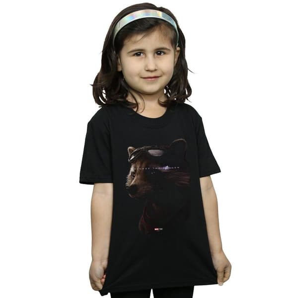 Marvel Girls Avengers Endgame Avenge The Fallen Rocket Cotton T-Shirt