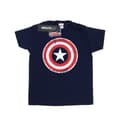 Miniatyrbillede 1 af 5: Marvel Girls Avengers Captain America Cracked Shield Cotton T-Shirt
