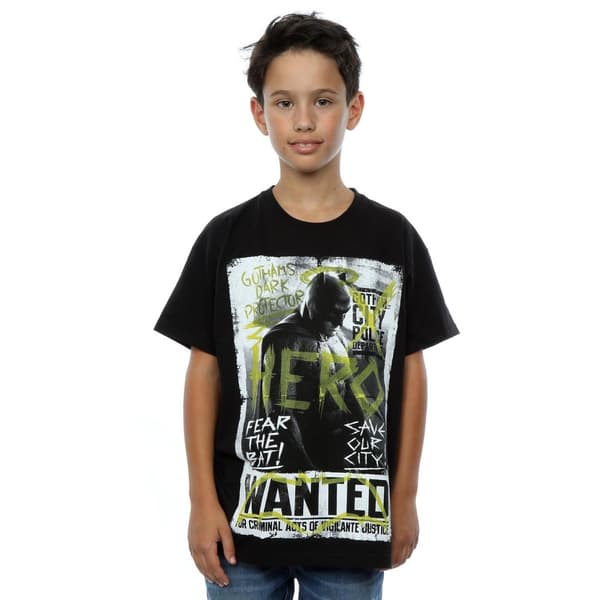 DC Comics Batman v Superman Wanted Poster T-shirt för pojkar