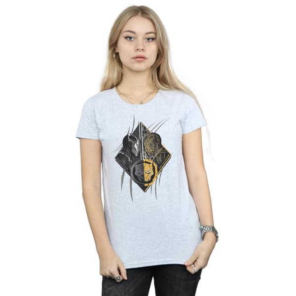 Marvel Womens/Ladies Black Panther Vs Killmonger Cotton T-Shirt