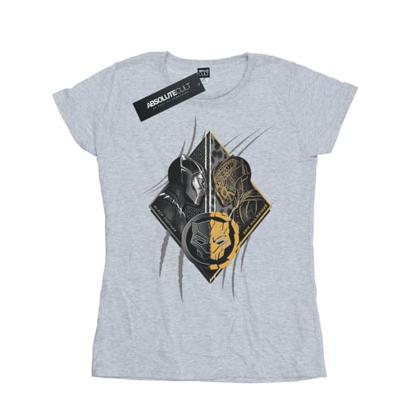 Marvel Womens/Ladies Black Panther Vs Killmonger Cotton T-Shirt