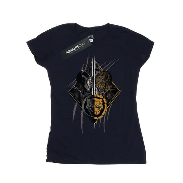Marvel Womens/Ladies Black Panther Vs Killmonger Cotton T-Shirt