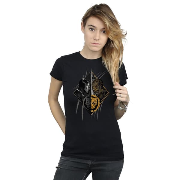 Marvel Womens/Ladies Black Panther Vs Killmonger Cotton T-Shirt