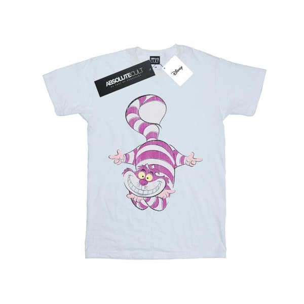Disney Pojkar - Alice i underlandet - Cheshirekattens uppochnedvända t-shirt White 7-8 Years