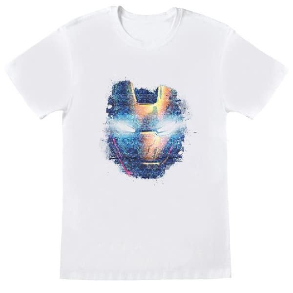 Marvel Boys Avengers Iron Man Distressed Head T-Shirt