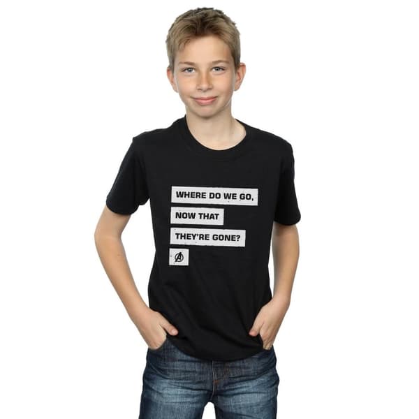 Marvel Pojkar Avengers Endgame Where Do We Go T-shirt