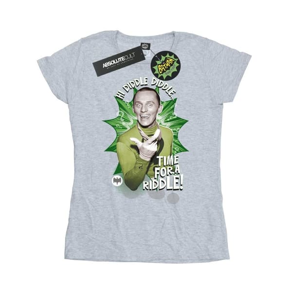 DC Comics Dam/kvinnor Batman TV-serie Gåtan Dags för en gåta Bomulls-T-shirt