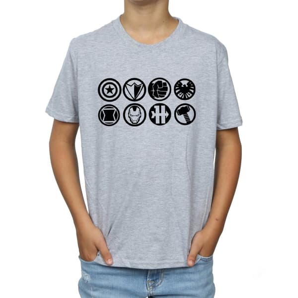 Marvel Boys Avengers Team Icons T-Shirt