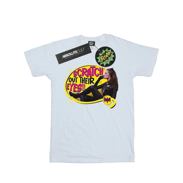 DC Comics Girls Batman TV Series Catwoman Scratch Cotton T-Shirt