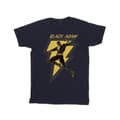Miniatyrbillede 1 af 4: DC Comics Mens Black Adam Golden Bolt Chest T-Shirt