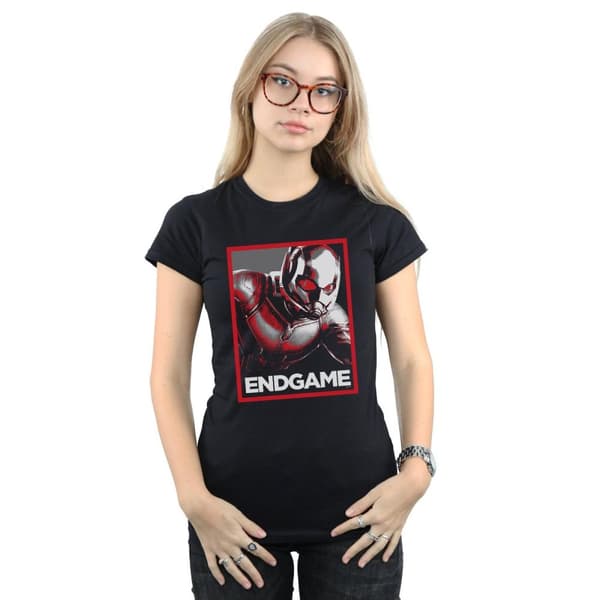 Marvel Womens/Ladies Avengers Endgame Ant-Man Poster Cotton T-Shirt