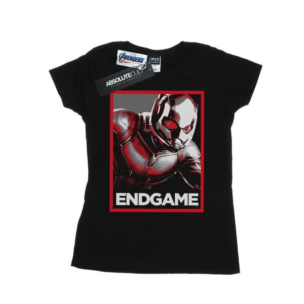 Marvel Womens/Ladies Avengers Endgame Ant-Man Poster Cotton T-Shirt
