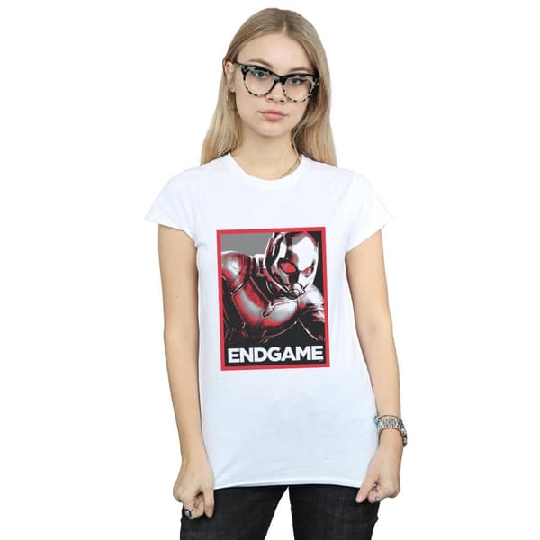Marvel Womens/Ladies Avengers Endgame Ant-Man Poster Cotton T-Shirt