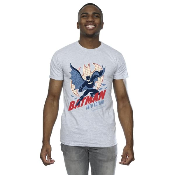 DC Comics Batman Into Action T-shirt för herrar