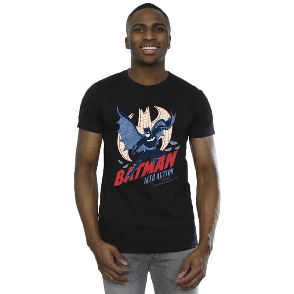 DC Comics Batman Into Action T-shirt för herrar