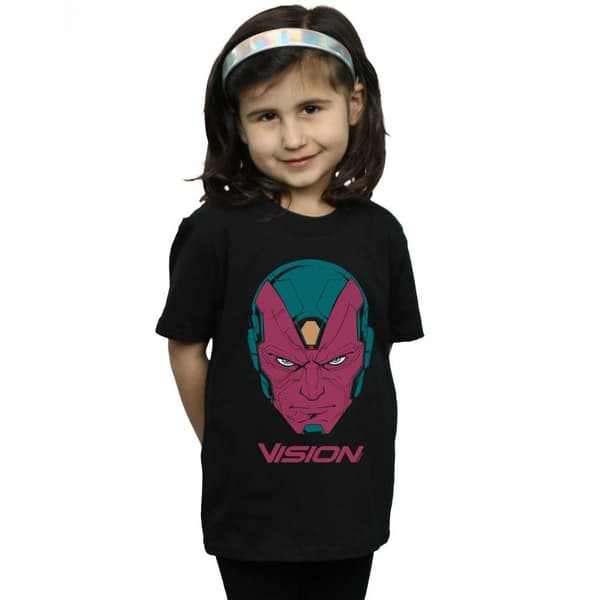 Marvel Avengers Vision Head T-shirt i bomull för flickor