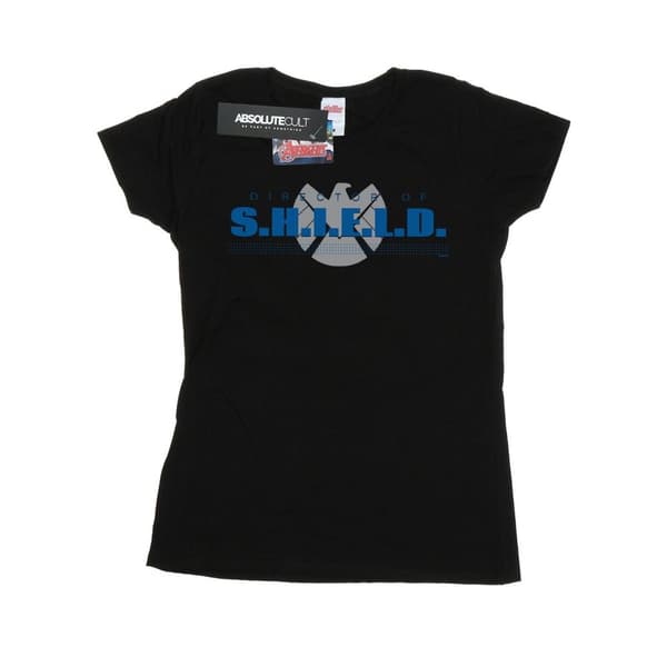 Marvel Womens/Ladies Agents of S.H.I.E.L.D. Director Of S.H.I.E.L.D. Cotton T-Shirt