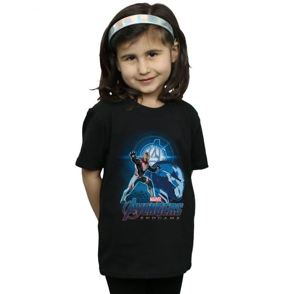 Marvel T-shirt i bomull för flickor Avengers Endgame Iron Man Team Suit