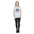 Miniatyrbillede 4 af 5: Marvel Womens/Ladies Captain America Flag Shield Cotton T-Shirt