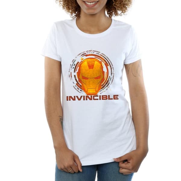 Marvel Dam/Tjej Iron Man Invincible T-shirt i bomull