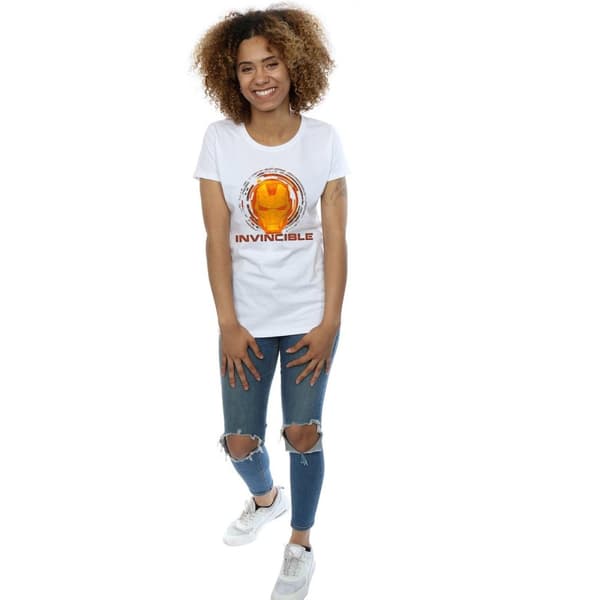 Marvel Dam/Tjej Iron Man Invincible T-shirt i bomull