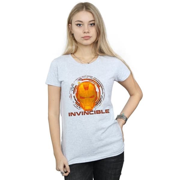 Marvel Dam/Tjej Iron Man Invincible T-shirt i bomull