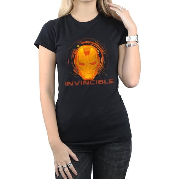 Marvel Dam/Tjej Iron Man Invincible T-shirt i bomull