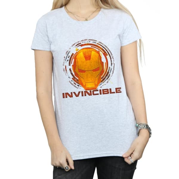 Marvel Dam/Tjej Iron Man Invincible T-shirt i bomull