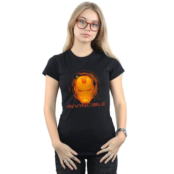 Marvel Dam/Tjej Iron Man Invincible T-shirt i bomull
