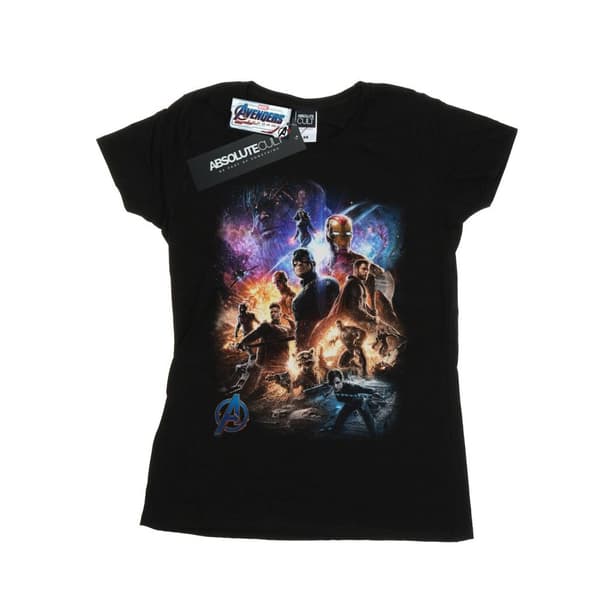 Marvel Womens/Ladies Avengers Endgame Character Montage Cotton T-Shirt