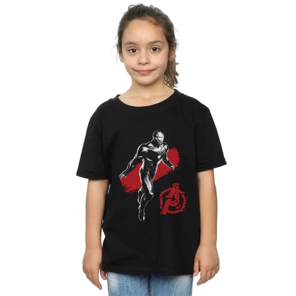 Marvel Girls Avengers Endgame Mono Iron Man Cotton T-Shirt