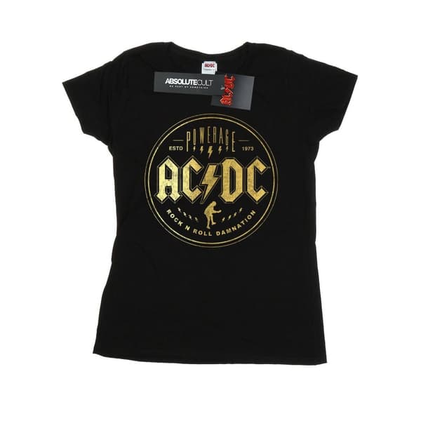AC/DC Rock N Roll Damnation - bomulls-T-shirt för damer och kvinnor