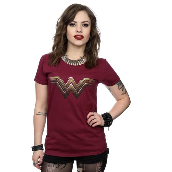 DC Comics Dam/Tjej - Wonder Woman - Bomulls-T-shirt med logotyp