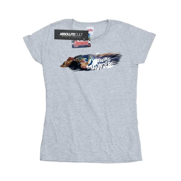 Marvel Womens/Ladies Thor Bring The Thunder Cotton T-Shirt