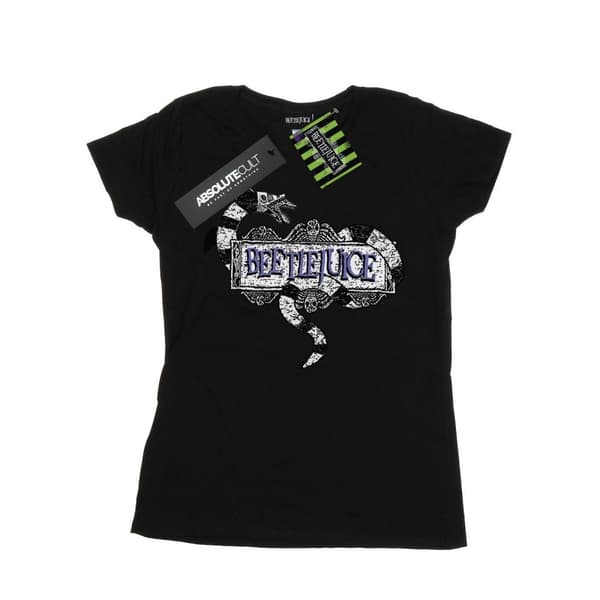 Beetlejuice Womens/Ladies Sandworm Logo Cotton T-Shirt