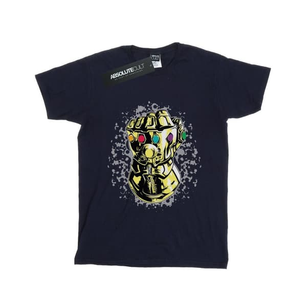 Marvel Dam/Tjej Avengers Infinity War Thanos Fist Boyfriend T-shirt i bomull
