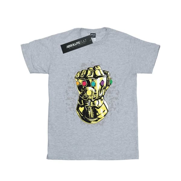 Marvel Dam/Tjej Avengers Infinity War Thanos Fist Boyfriend T-shirt i bomull
