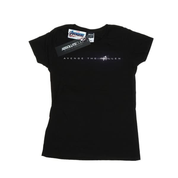 Marvel Womens/Ladies Avengers Endgame Avenge The Fallen Text Cotton T-Shirt
