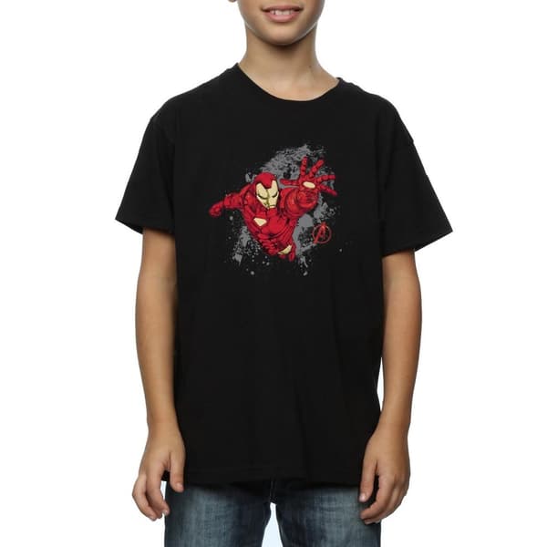 Marvel Boys Avengers Iron Man Splash T-Shirt